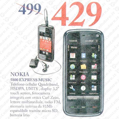 Trony Nokia 5800 XpressMusic