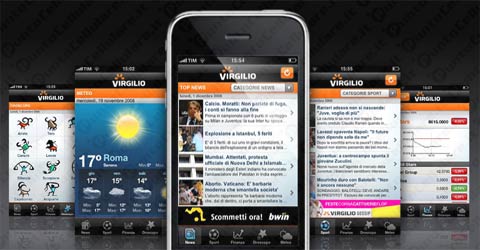 Virgilio mobile iPhone