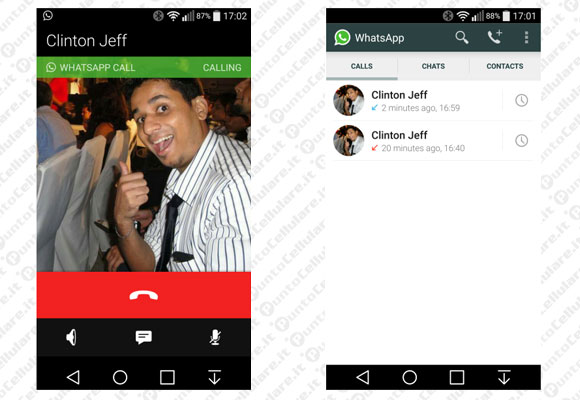 VoIP su WhatsApp