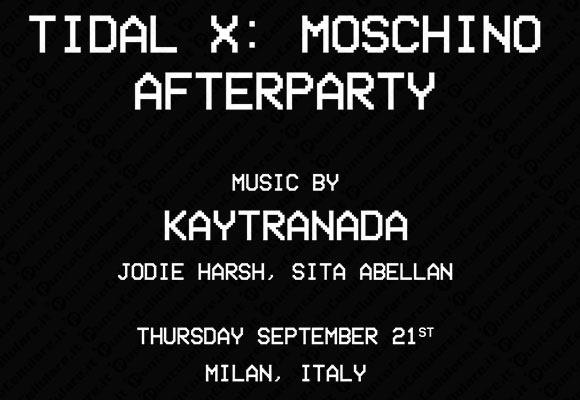Vodafone - un esclusivo afterparty con Moschino e Tidal