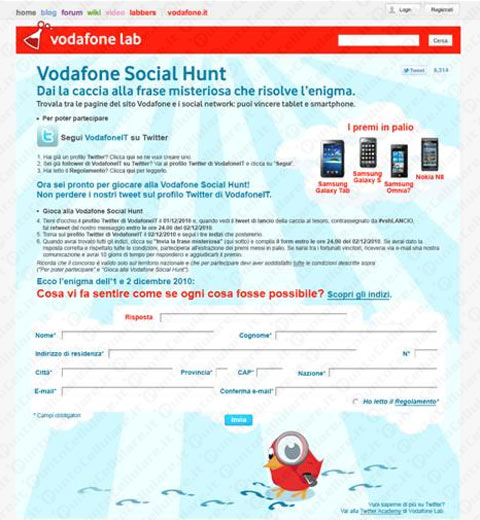 Vodafone Social Hunt