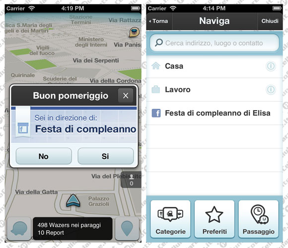 Waze 3.7 Facebook