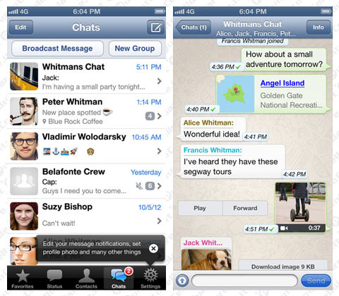 WhatsApp Messenger 2.8.6