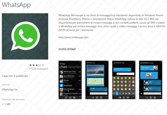WhatsApp Windows Phone
