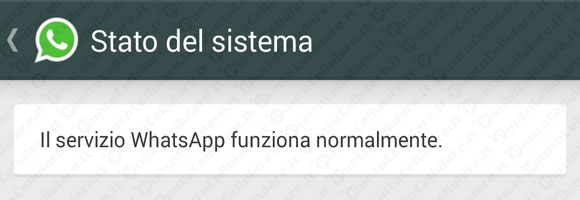 WhatsApp bloccato