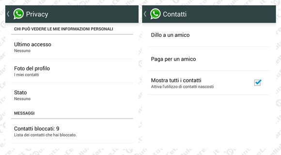 WhatsApp su Android