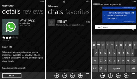 WhatsApp su Windows Phone 8