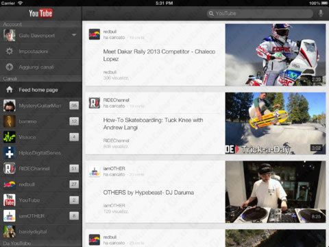 YouTube per iOS