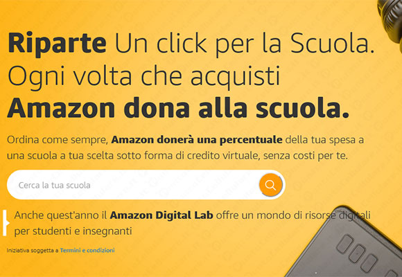 amazon un click per la scuola