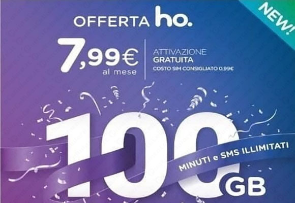 ho mobile tariffa 100gb