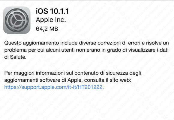 iOS 10.1.1