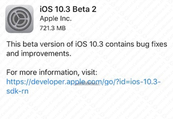 iOS 10.3 beta 2