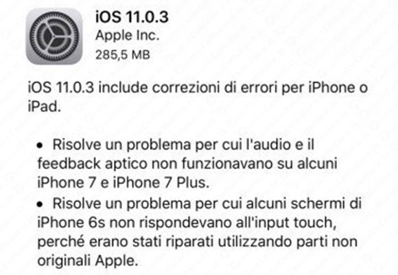 iOS 11.0.3
