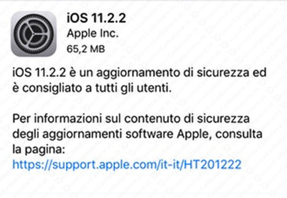 iOS 11.2.2