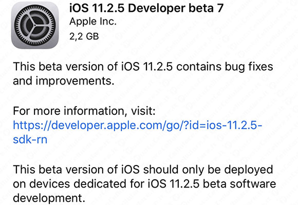 iOS 11.2.5 beta 7