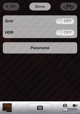 iOS 5 foto modalità Panorama