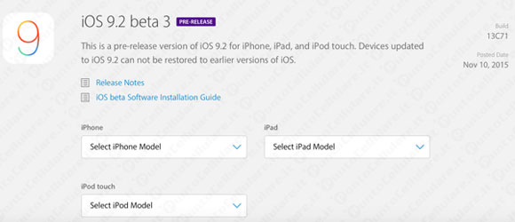 iOS 9.2 beta 3