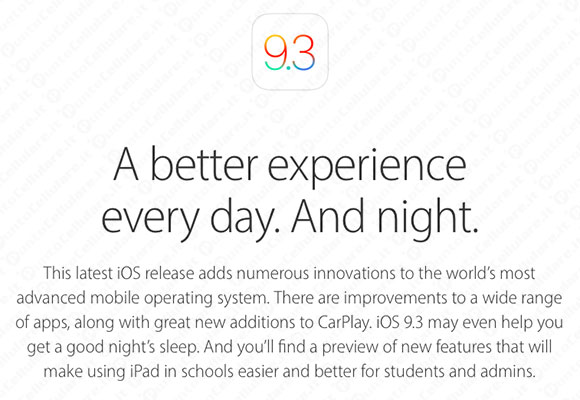 iOS 9.3 beta 1