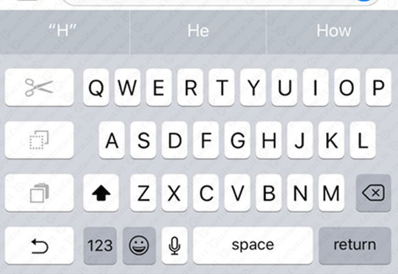 iOS tastiera