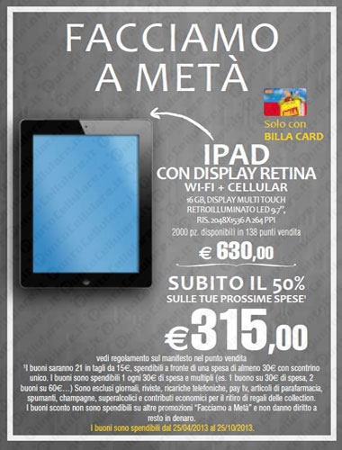 iPad promo Billa