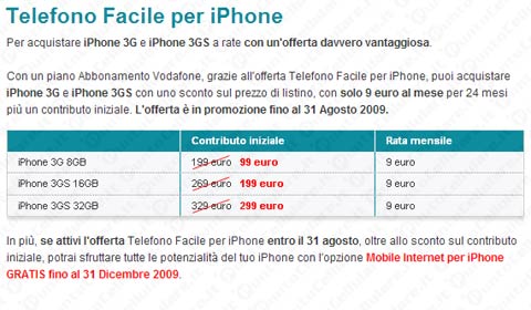 iPhone 3G S Vodafone