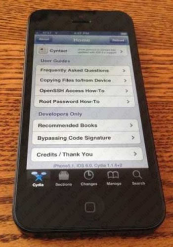 iPhone 5 jailbreak iOS6
