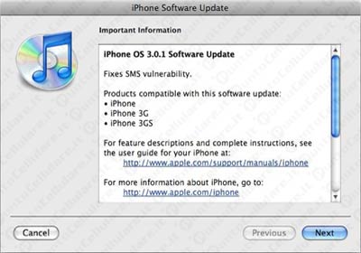 iPhone OS 3.01