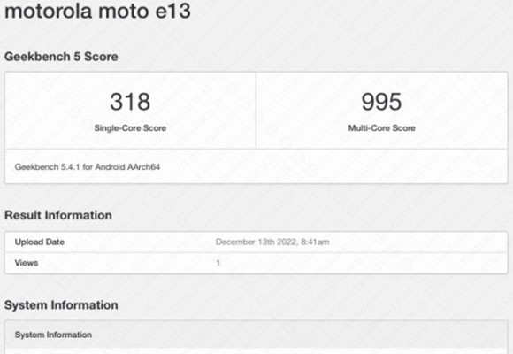 motorola moto e13