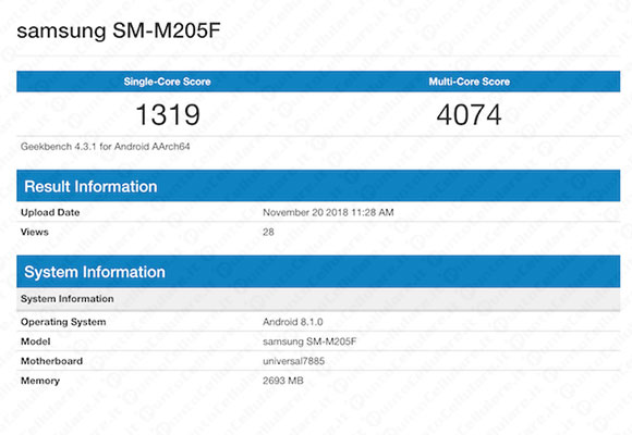 samsung galaxy m20