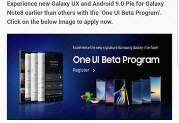 samsung galaxy note 8 android 9 pie