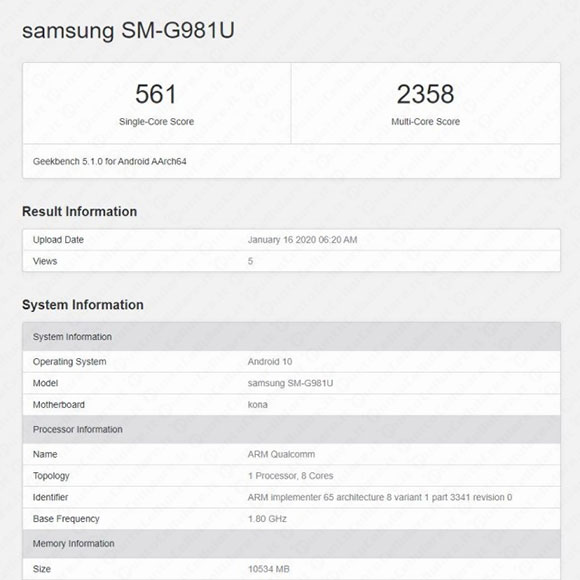 samsung galaxy s20 5g