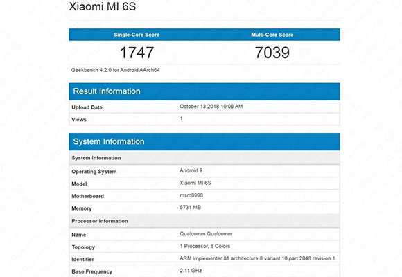 xiaomi mi 6s